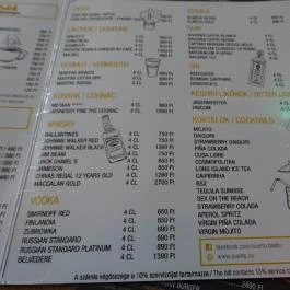 Suelto Cafe & Grill, Budapest - Étlap/itallap