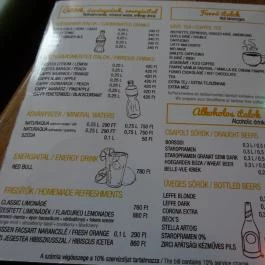 Suelto Cafe & Grill, Budapest - Étlap/itallap