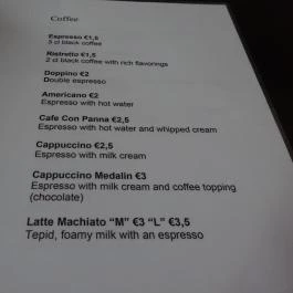 Summer Shape, Budapest - Étlap/itallap