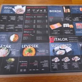 Sushi Master - Arany János utca Budapest - Étlap/itallap