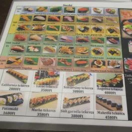Sushi Ocean Budapest - Étlap/itallap