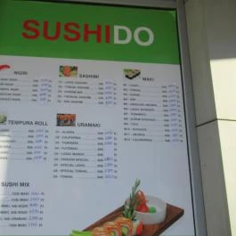 Sushido Budapest - Étlap/itallap