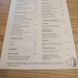 Susi by Cork Budapest - Étlap/itallap