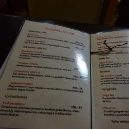 Sütibár - Mester utca Budapest - Étlap/itallap