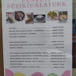 Sütit akarok! Budapest - Étlap/itallap