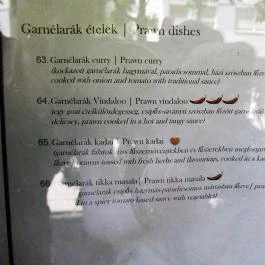 Swaad Indiai Gyorsétterem - Gömb utca Budapest - Étlap/itallap