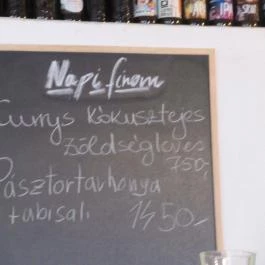 Szabad Bisztró Budapest - Étlap/itallap