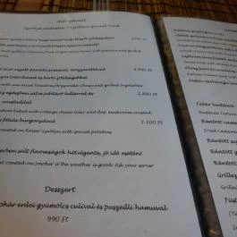 Szablya Étterem Kerepes - Étlap/itallap