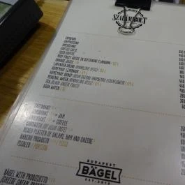 Szalámibolt Budapest - Étlap/itallap