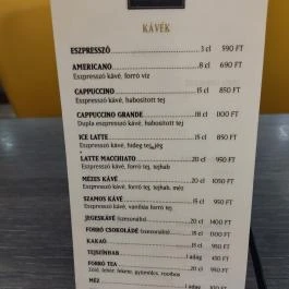 Szamos Marcipán - Allee Budapest - Étlap/itallap