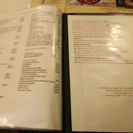 Százéves Étterem Budapest - Étlap/itallap