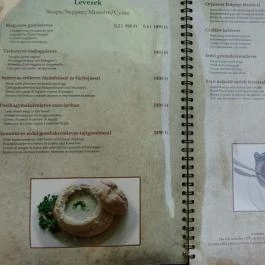 Százéves Étterem, Budapest - Étlap/itallap