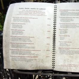 Százéves Étterem, Budapest - Étlap/itallap