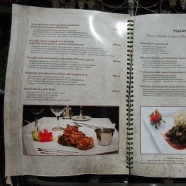 Százéves Étterem, Budapest - Étlap/itallap