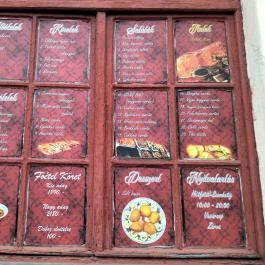 Szecsuáni Étterem, Vác - Étlap/itallap