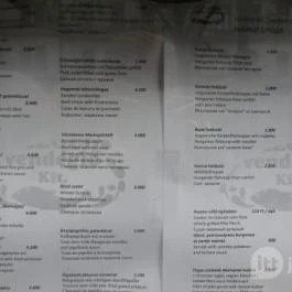 Szeged Étterem, Budapest - Étlap/itallap