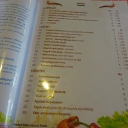 Szegedi Halászcsárda Budapest - Étlap/itallap