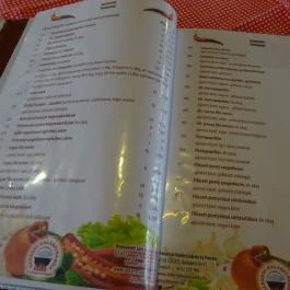 Szegedi Halászcsárda Budapest - Étlap/itallap