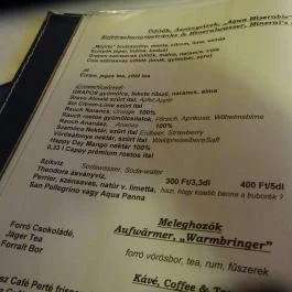 Szél Fiai Fogadó & Cellárium Nyúl - Étlap/itallap