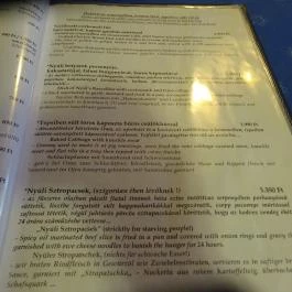 Szél Fiai Fogadó & Cellárium Nyúl - Étlap/itallap