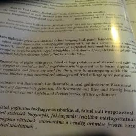 Szél Fiai Fogadó & Cellárium Nyúl - Étlap/itallap