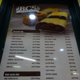 Szépvölgyi Rétes - Lehel Csarnok Budapest - Étlap/itallap