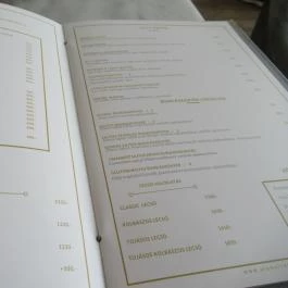 Szervita Delikát, Budapest - Étlap/itallap