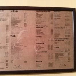 Szifon Espresso Bar, Nyíregyháza - Étlap/itallap