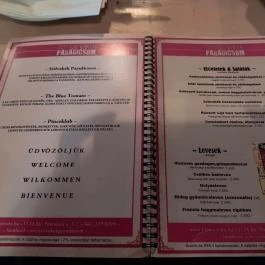 Szilvakék Paradicsom Budapest - Étlap/itallap