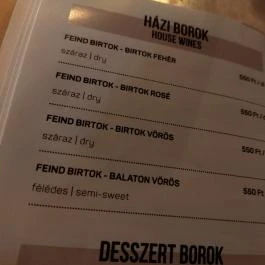 Szilvakék Paradicsom Budapest - Étlap/itallap