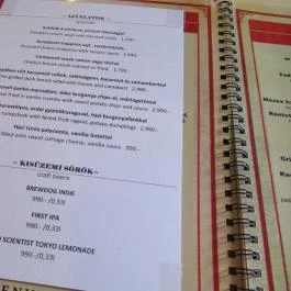 Szilvakék Paradicsom Budapest - Étlap/itallap