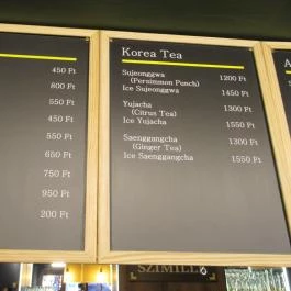 Szimille Kávézó & Bár, Budapest - Étlap/itallap