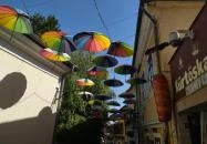 Színes esernyők Szentendre