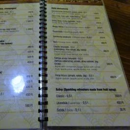 Szörp Cafe Budapest - Étlap/itallap