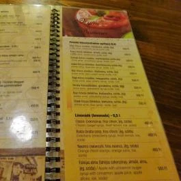 Szörp Cafe Budapest - Étlap/itallap