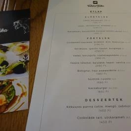 Táblás Bika Bisztró Budapest - Étlap/itallap