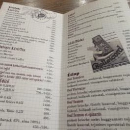 á table! - Árkád Budapest - Étlap/itallap