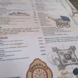 á table! - Balzac utca Budapest - Étlap/itallap