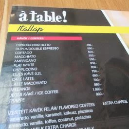 á table! - MOM Park Budapest - Étlap/itallap