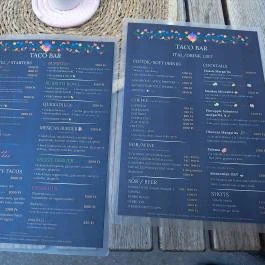 Taco Bar Budapest - Étlap/itallap