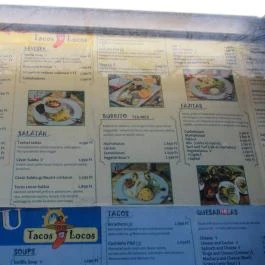 Tacos Locos, Budapest - Étlap/itallap