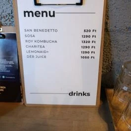 Tamp & Pull Espresso & Brew Bar, Budapest - Étlap/itallap
