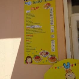 Tarzan Terasz Budapest - Étlap/itallap