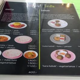 Taste Of India Budapest - Étlap/itallap