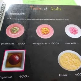 Taste Of India Budapest - Étlap/itallap