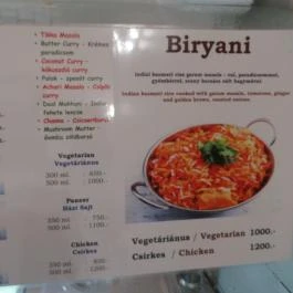 Taste Of India Express Budapest - Étlap/itallap