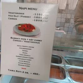 Taste Of India Express Budapest - Étlap/itallap