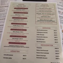 Tasty pizzéria és Étterem - Etele Budapest - Étlap/itallap