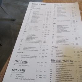 Tati Budapest - Étlap/itallap