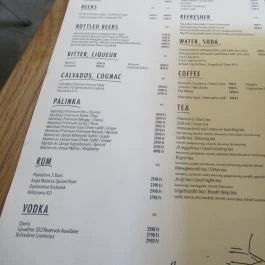 Tati Budapest - Étlap/itallap